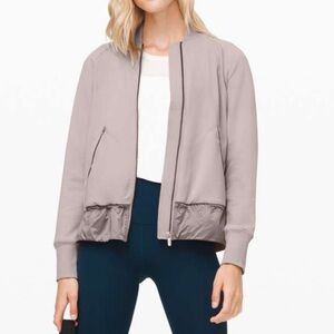 $148 Lululemon Swept Along Jacket Dark Chrome
